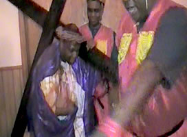 Jesus carrying the cross