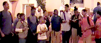 Youth performing one of their Skits